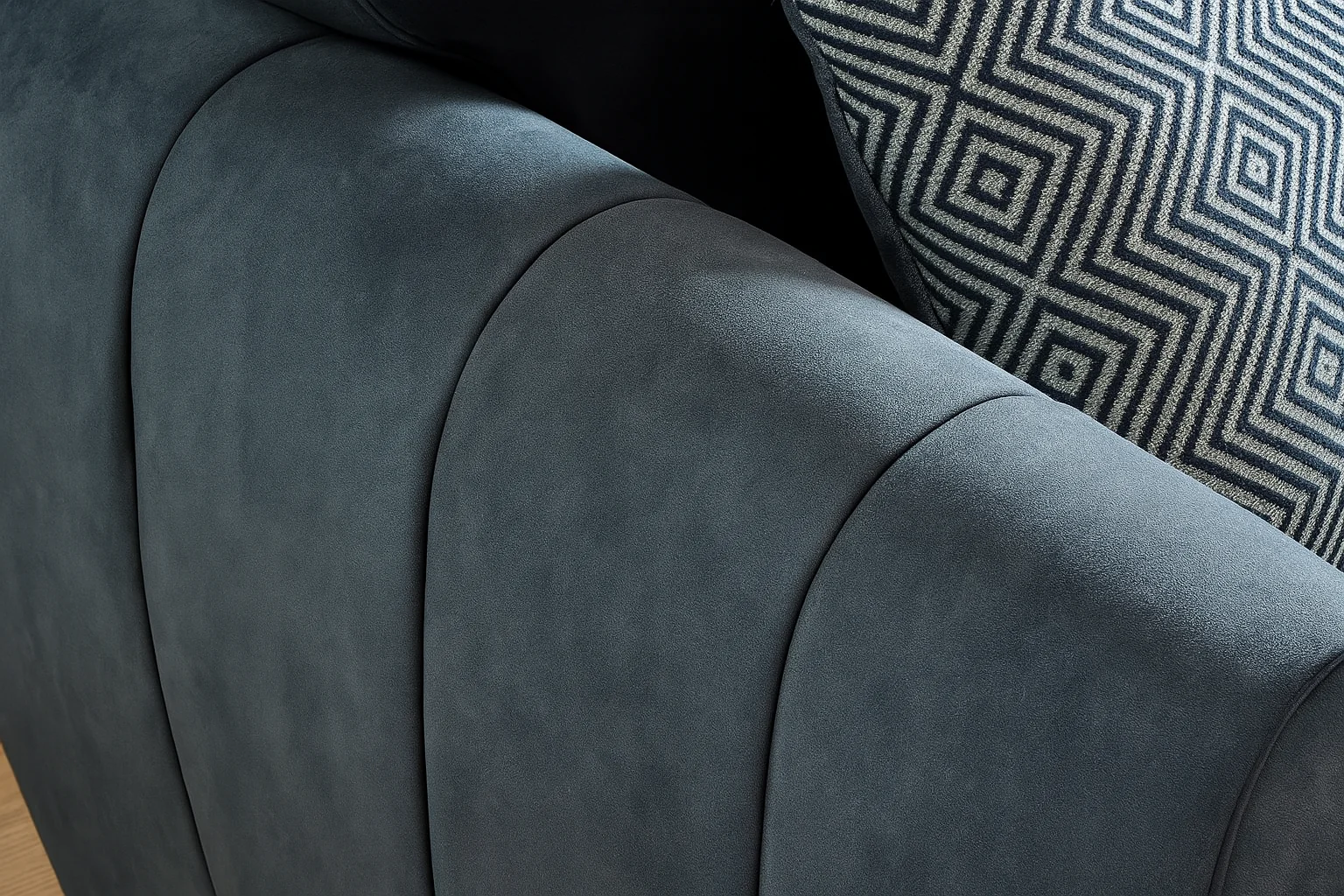 Barcelona Fabric Sofa Contemporary Comfort with Reversible Cushion Seat - Image 2