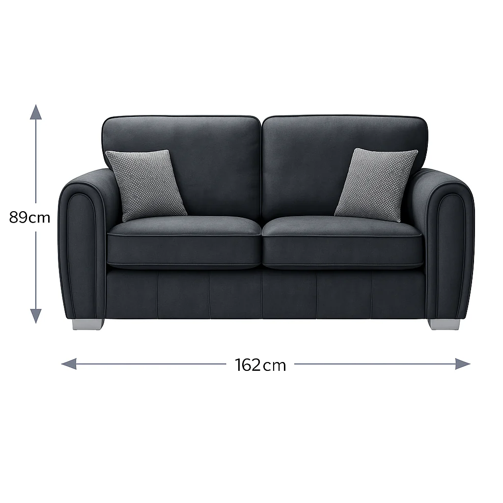Barcelona Fabric Sofa Contemporary Comfort with Reversible Cushion Seat - Image 9