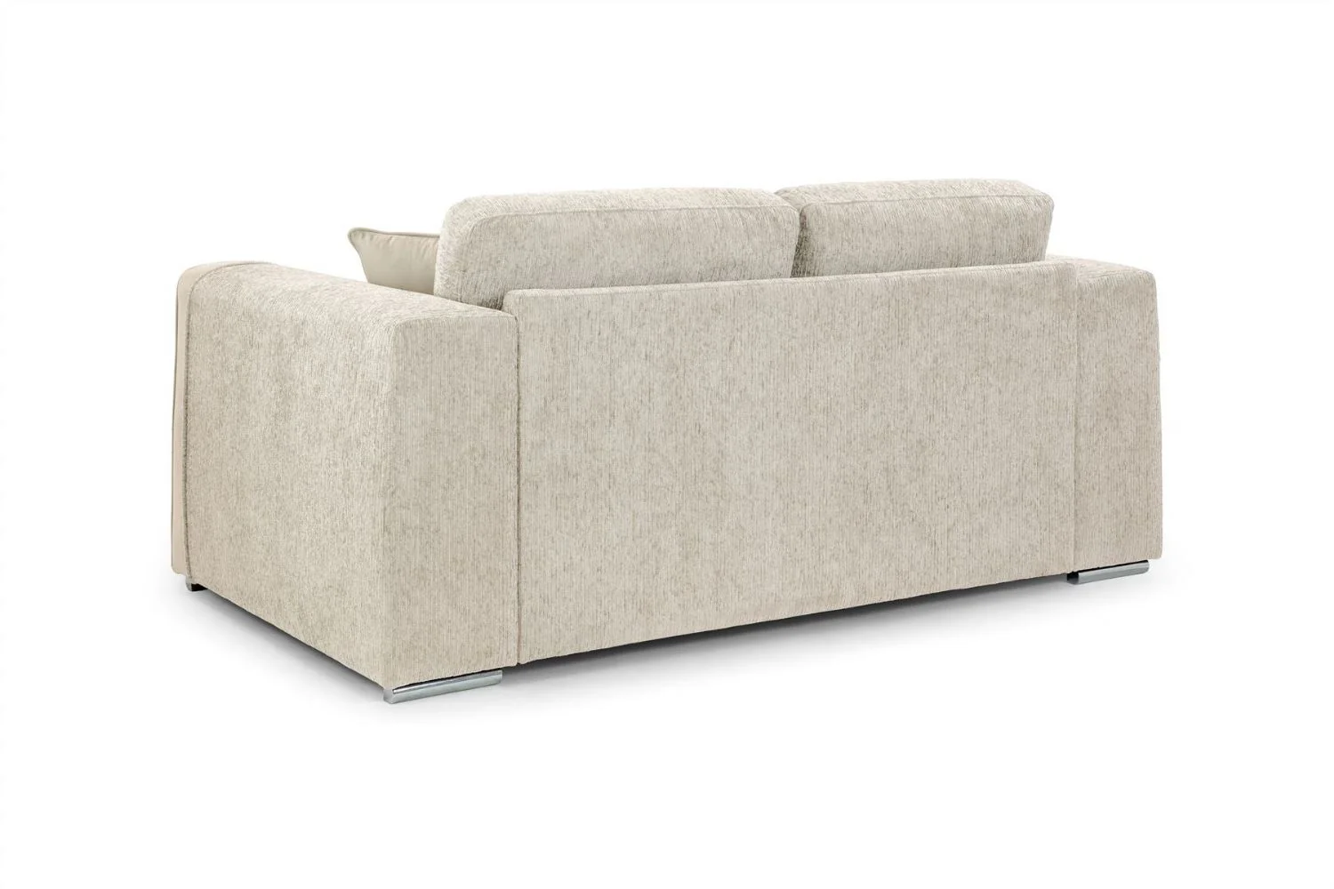 Beige Chenille Fabric 2 Seater Sofa Standard Back - Image 2