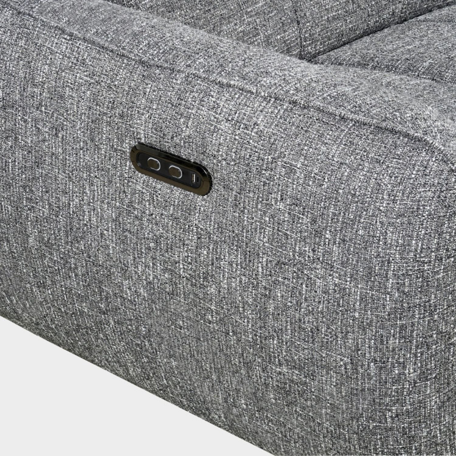 Charcoal Fabric Electric Recliner Corner Sofa Left Hand Facing - Image 6