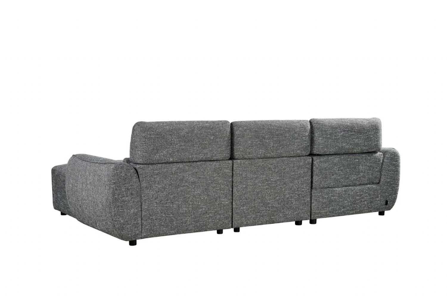 Charcoal Fabric Electric Recliner Corner Sofa RHF - Image 4