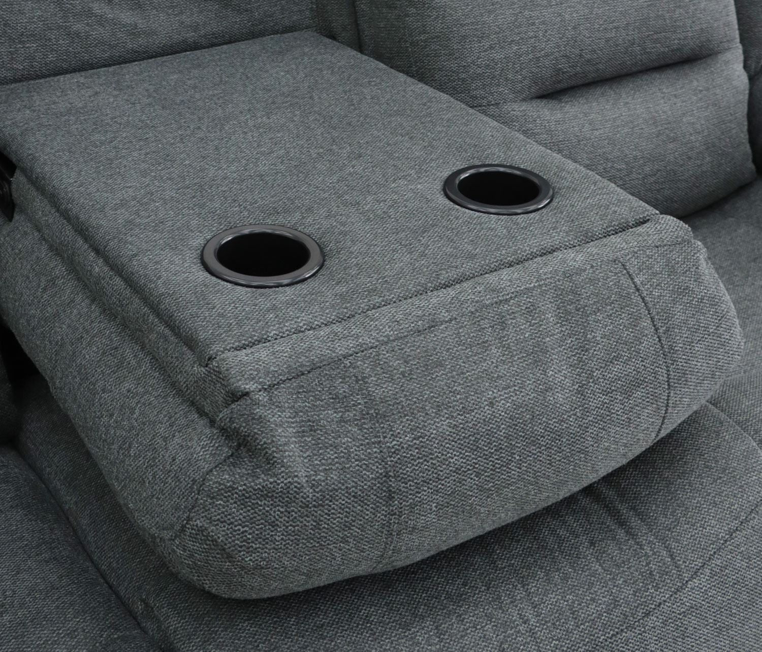 Graphite Fabric 3 Seater Electric Recliner Sofa - Image 8
