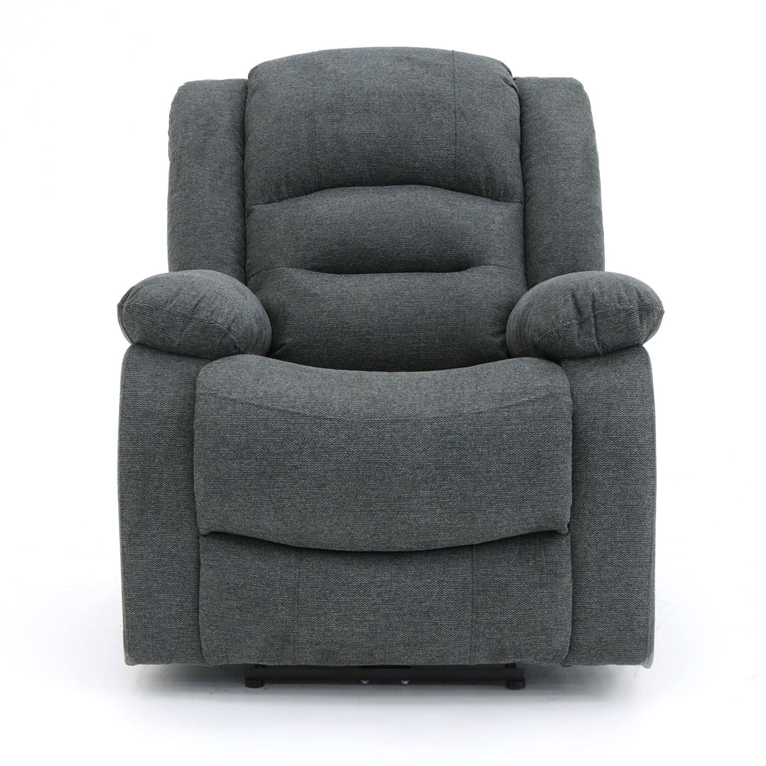 Graphite Fabric Electric Recliner Armchair - Image 3