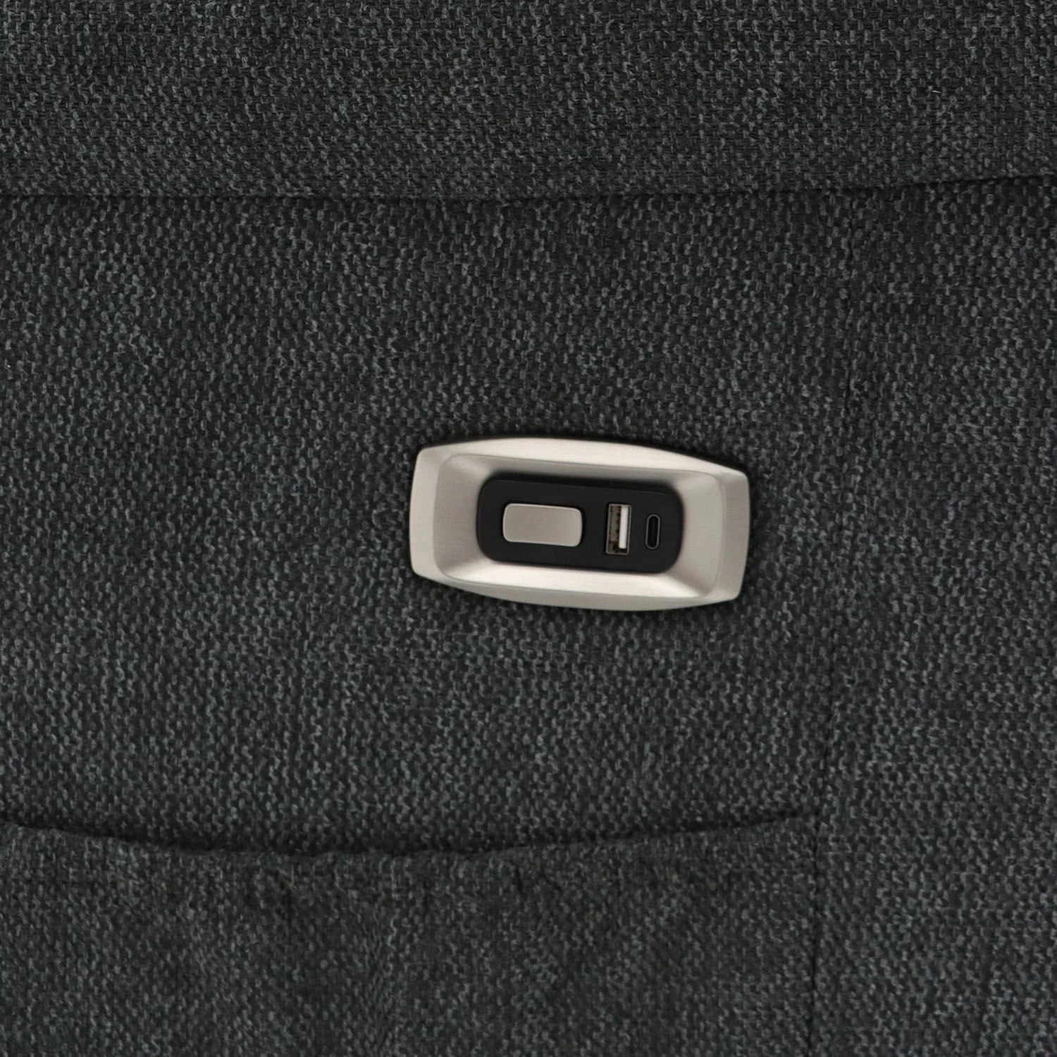 Graphite Fabric Electric Recliner Armchair - Image 6