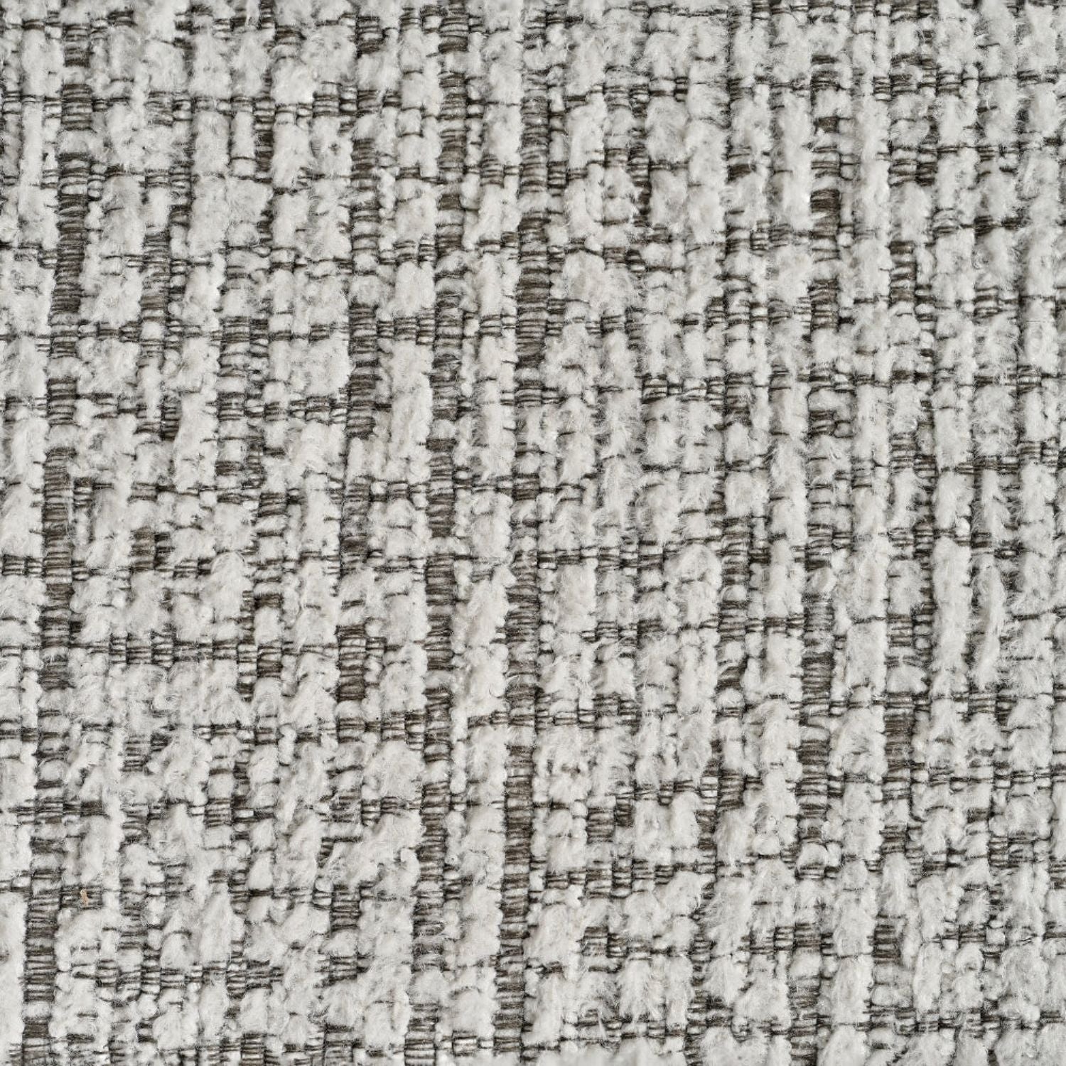 Grey Chenille Fabric 2 Seater Sofa with Chunky Arm Cushions - Image 7