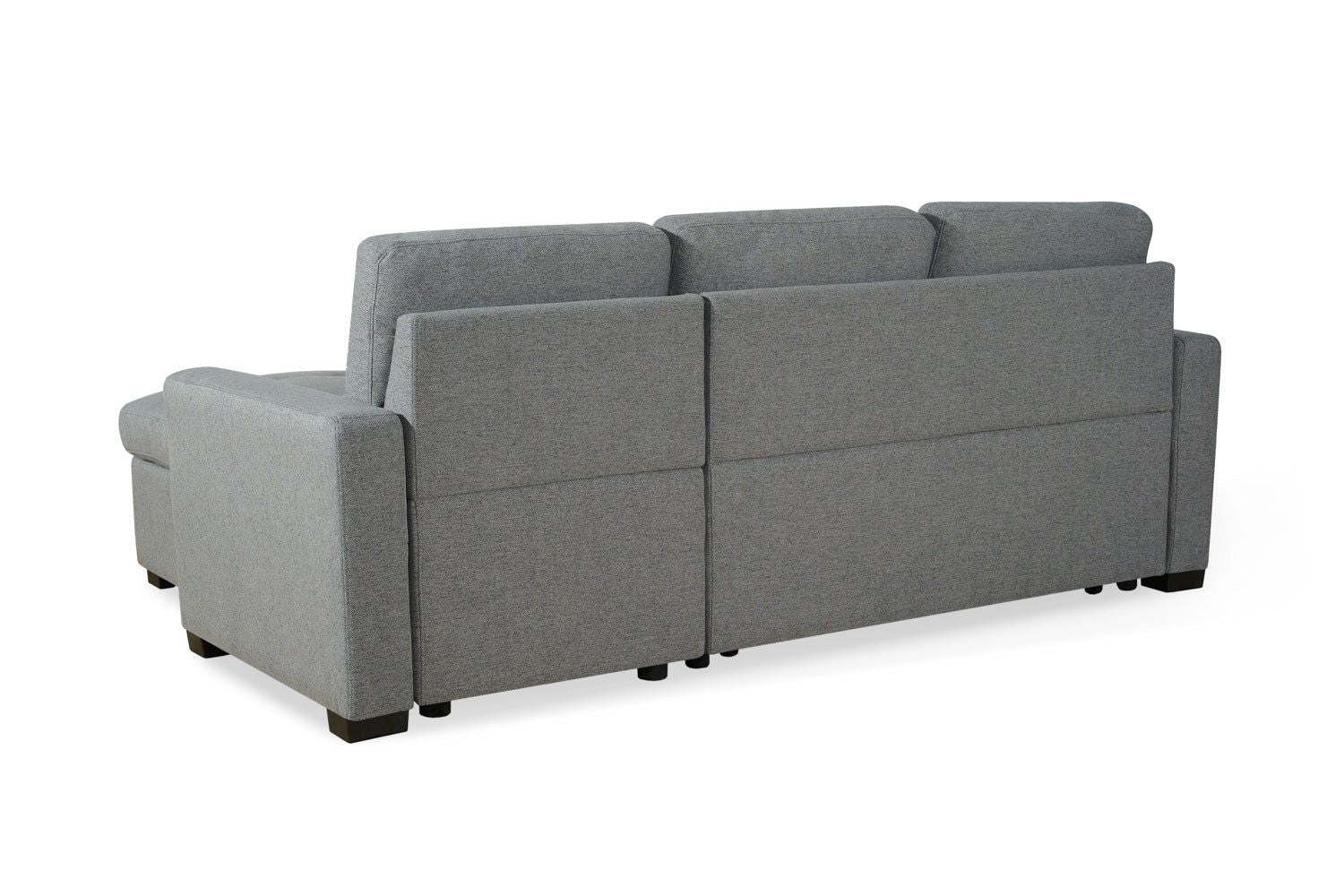 Grey Fabric Corner Sofabed with Removable Cushions - Image 6
