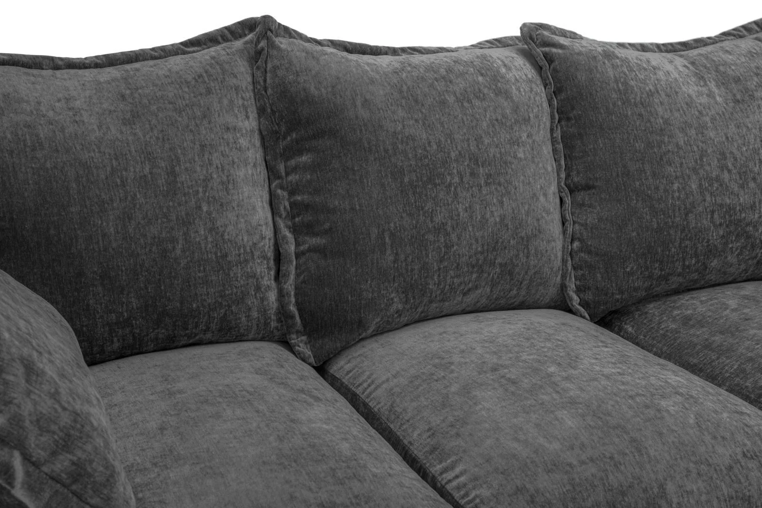 Grey Fabric Large Scatter Back Corner Sofa Group - Image 5