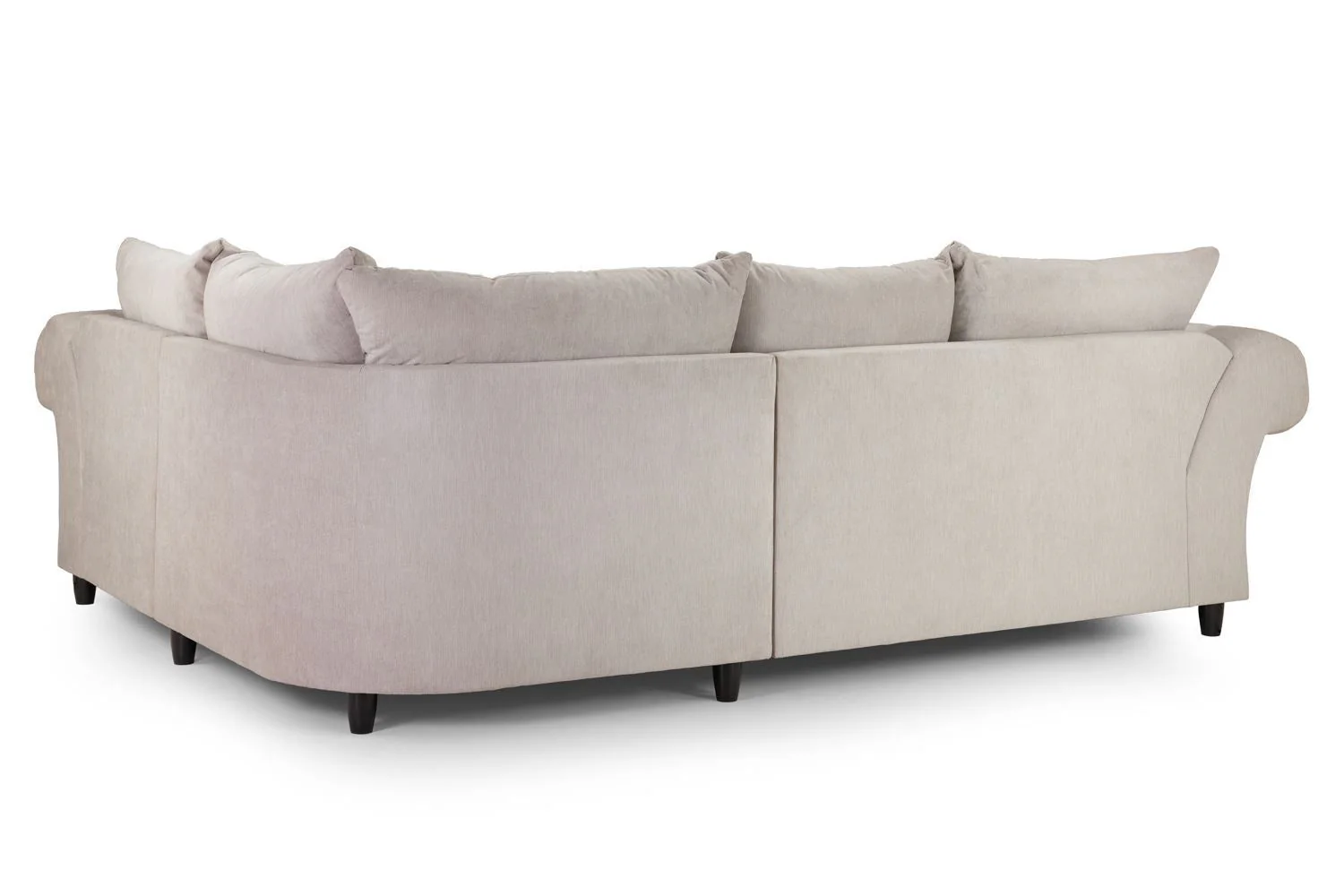 Grey Fabric Pillow Back Corner Sofa Right Hand Facing - Image 2