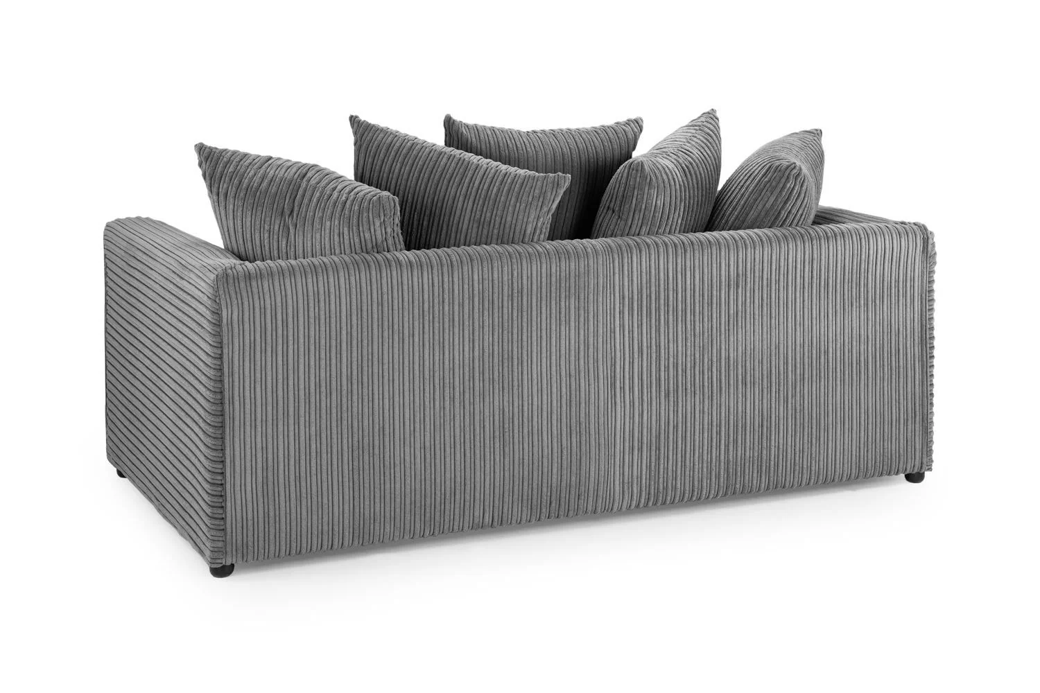 Grey Fabric Scatter Back 3 Seater Sofa - Image 2