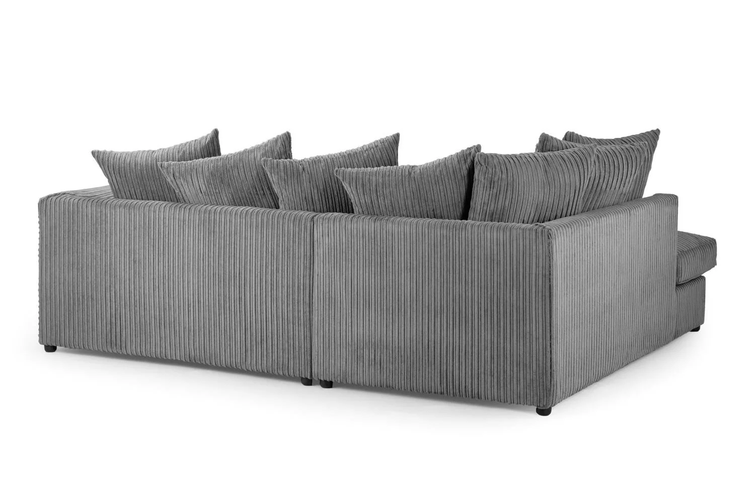 Grey Fabric Scatter Back Corner Sofa Left Hand Facing - Image 2