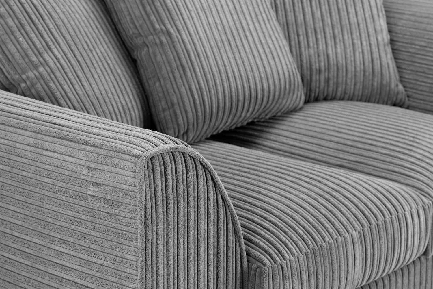 Grey Fabric Scatter Back Corner Sofa Left Hand Facing - Image 5