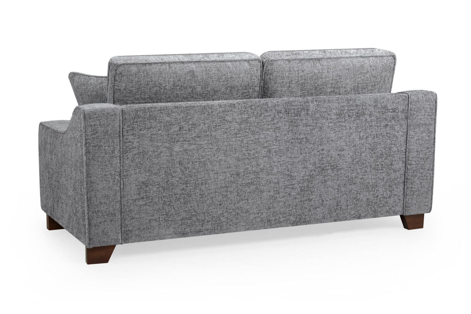 Grey Fabric Standard Back 3 Seater Sofa - Image 2