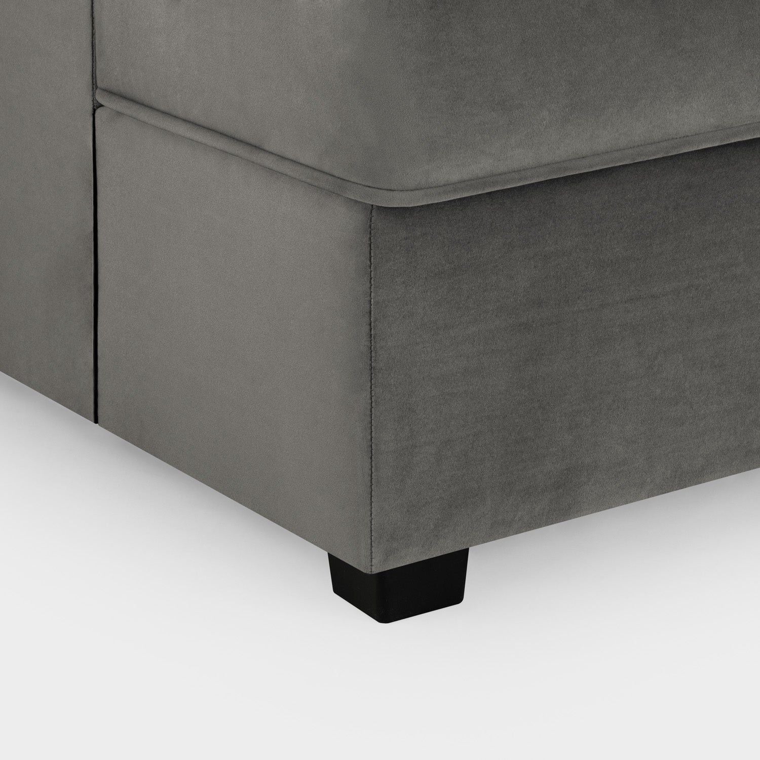 Grey Fabric U Shaped Fullback Corner Group Sofa - Image 6