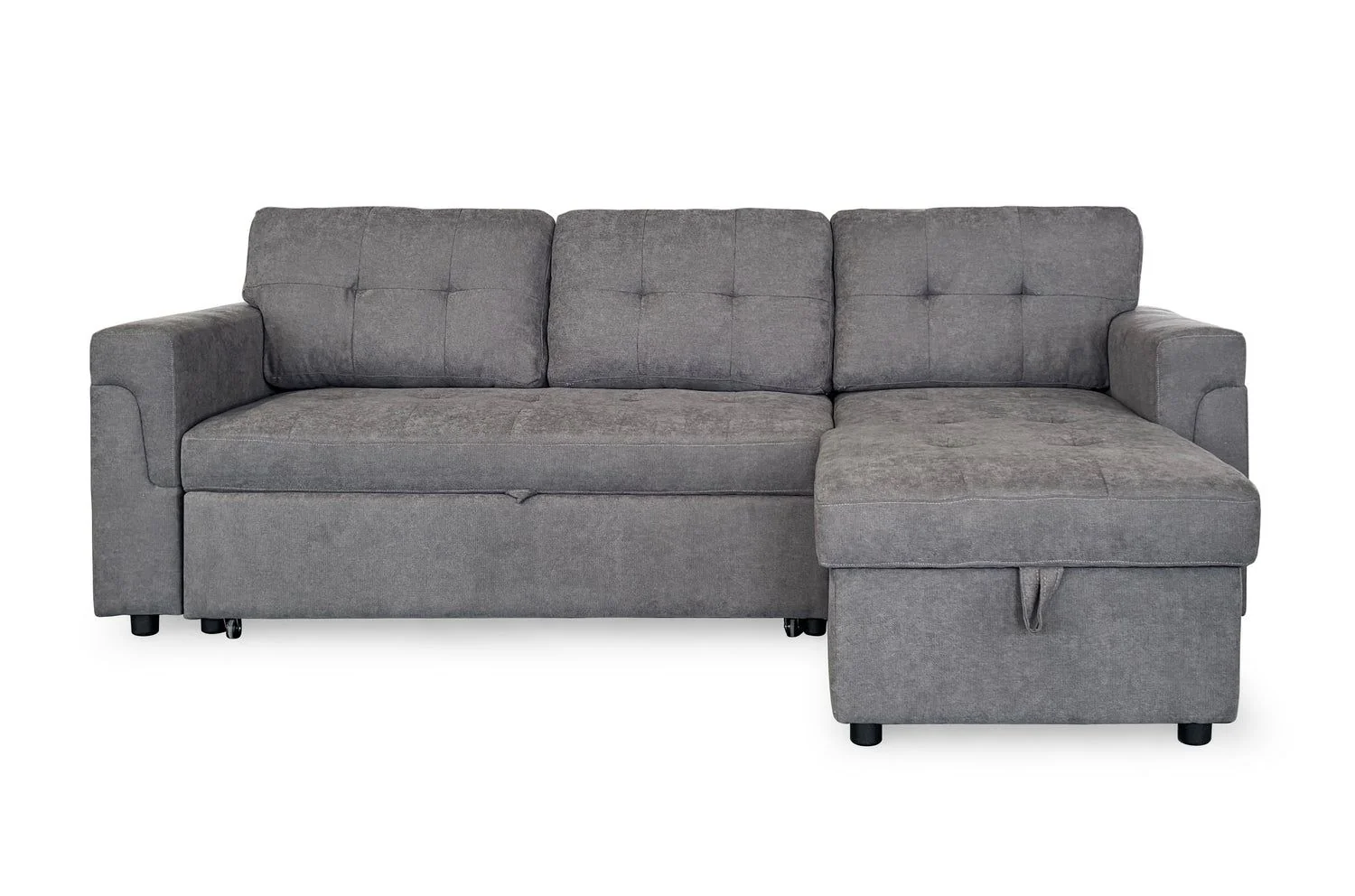 Grey Fabric Universal Corner Sofabed - Image 2