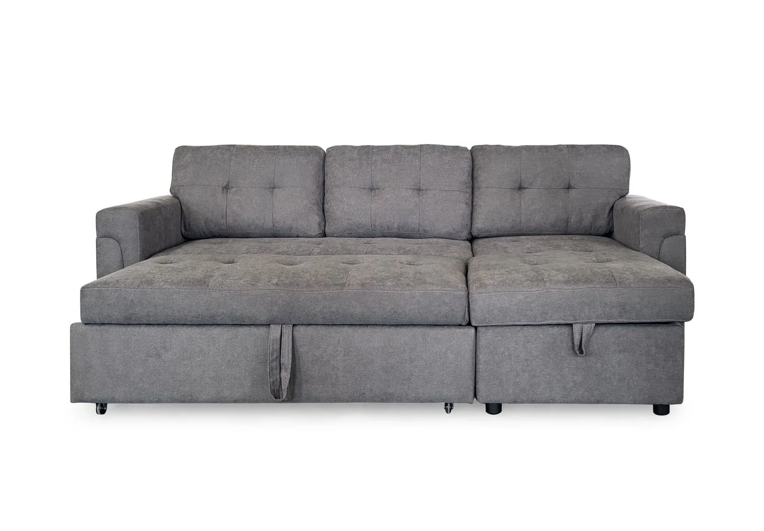 Grey Fabric Universal Corner Sofabed - Image 3