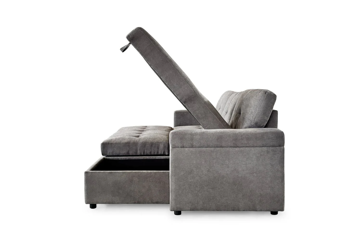 Grey Fabric Universal Corner Sofabed - Image 6
