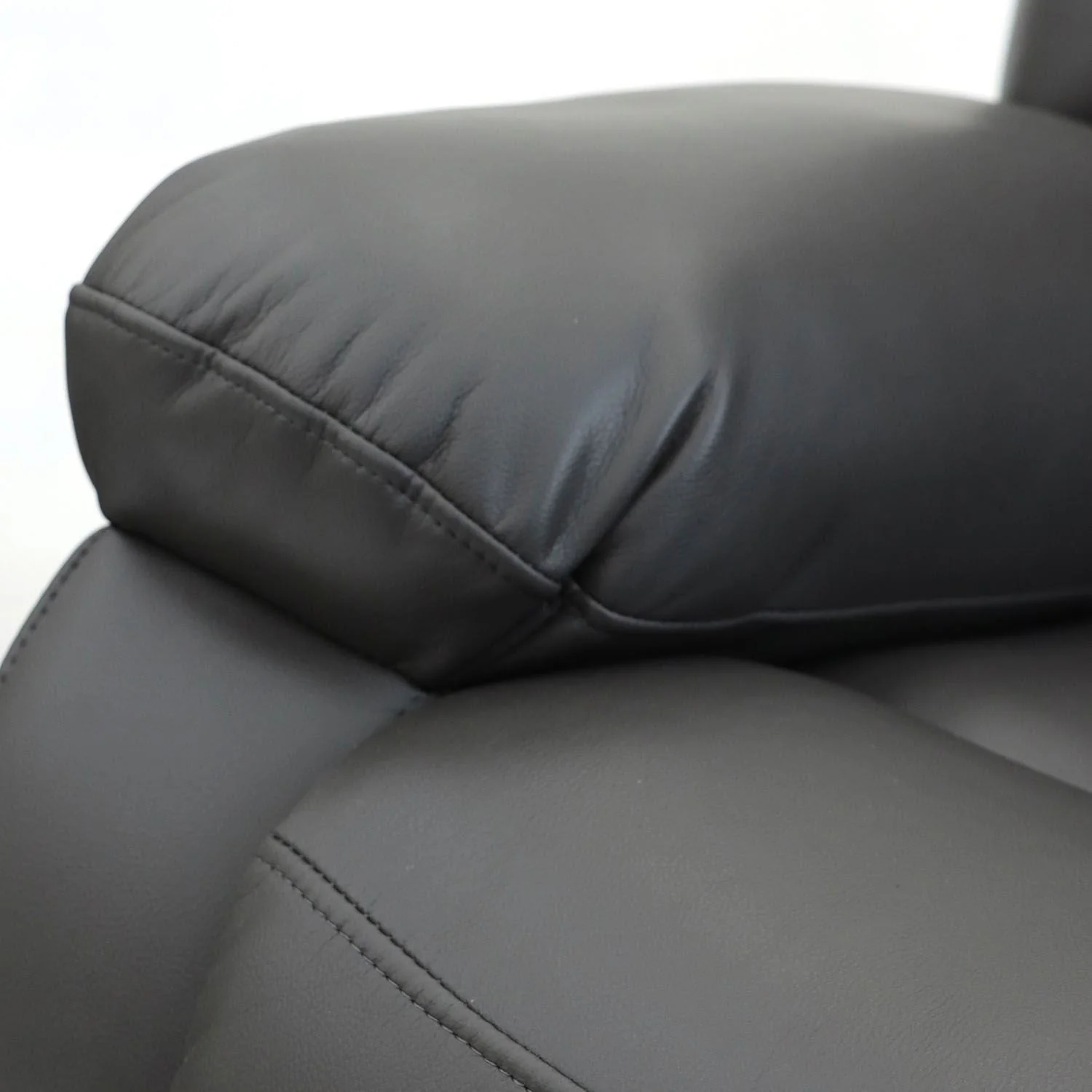 Grey Leather Effect Electric Recliner Armchair - Image 6