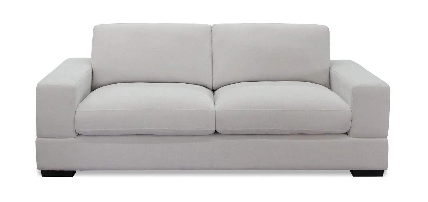 Ivory Fabric 3+2 Seater Standard Back Sofa Set - Image 2