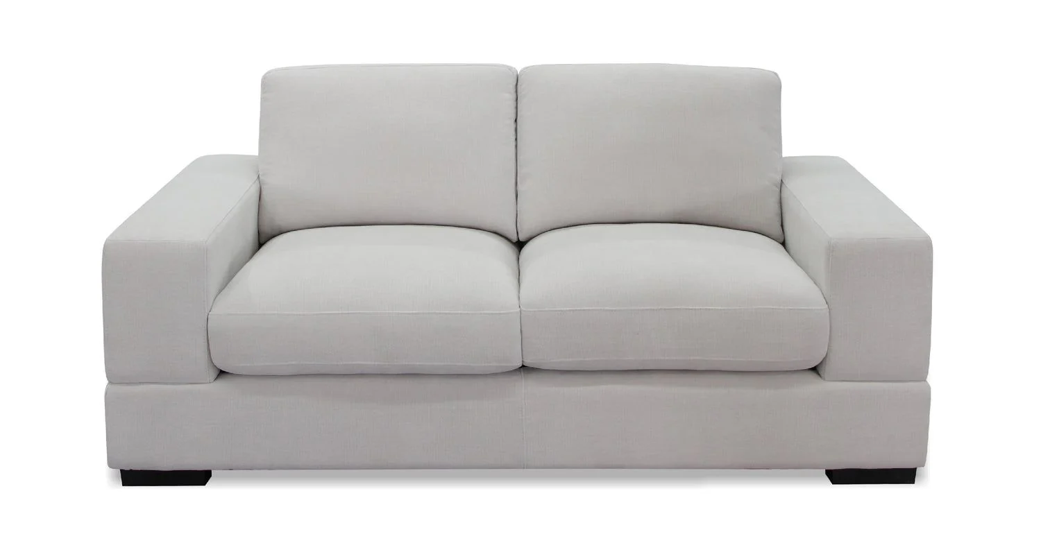 Ivory Fabric 3+2 Seater Standard Back Sofa Set - Image 3