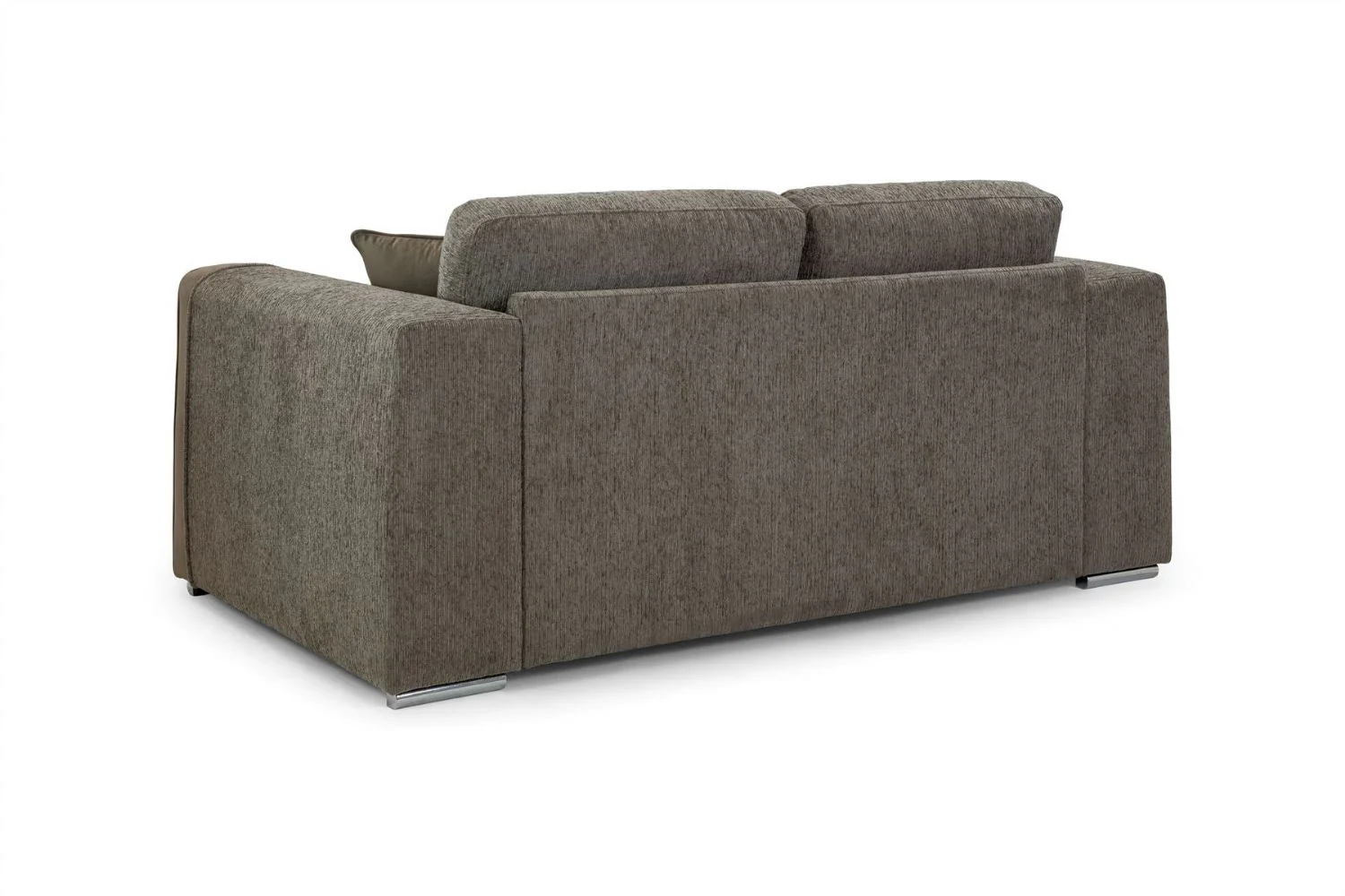 Mocha Chenille Fabric Standard Back 2 Seater Sofa - Image 2