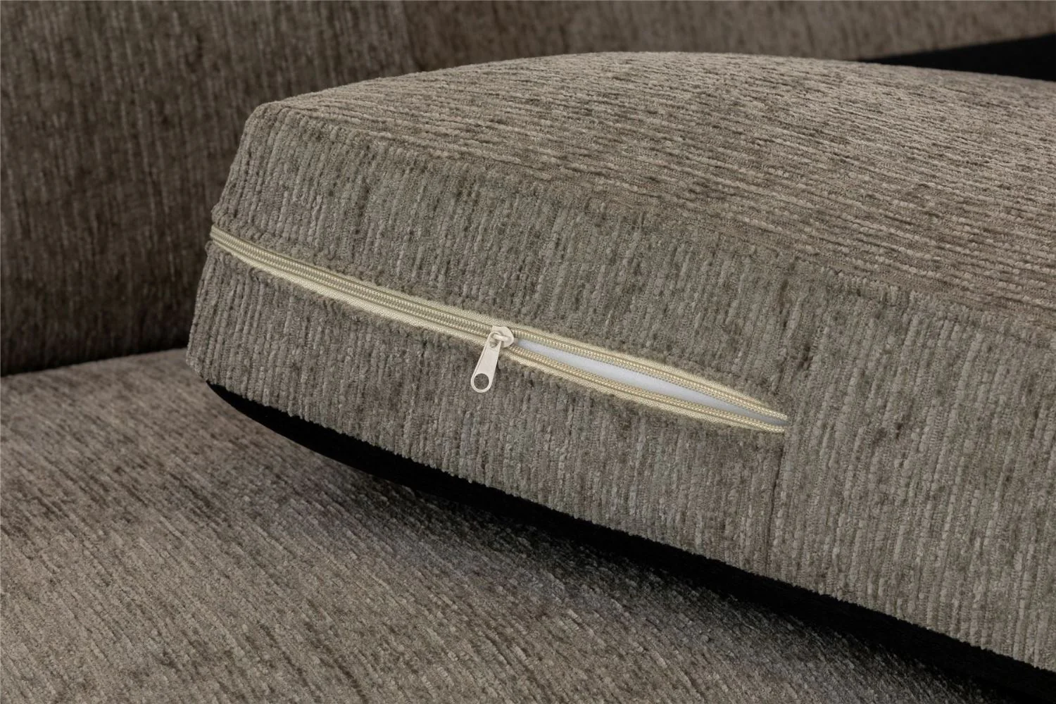 Mocha Chenille Fabric Standard Back 2 Seater Sofa - Image 7