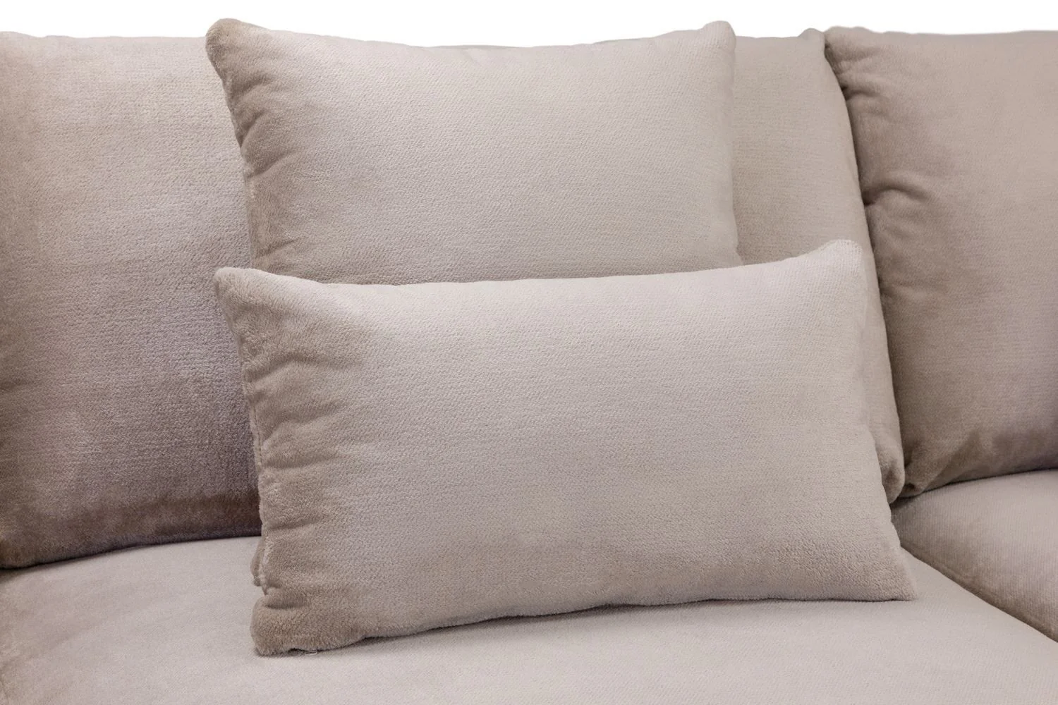 Mocha Velvet Large Corner Sofa Left Hand Facing - Image 7