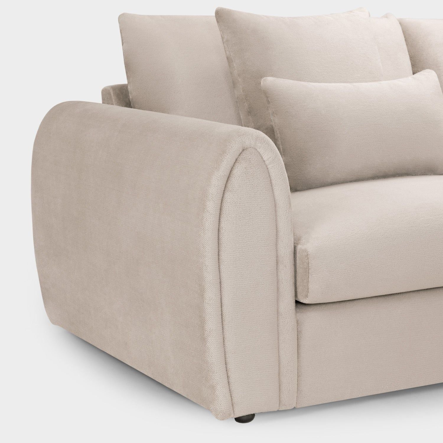 Mocha Velvet Upholstery Armchair - Image 4