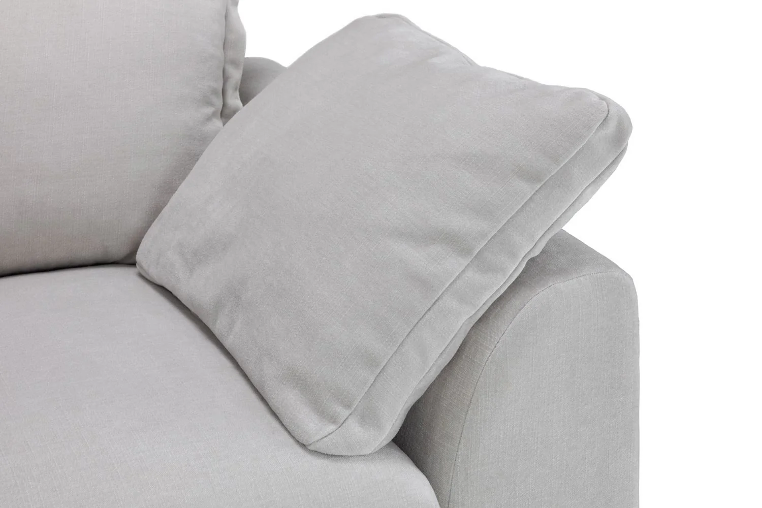 Natural Fabric Upholstery Large Corner Sofa - Image 6