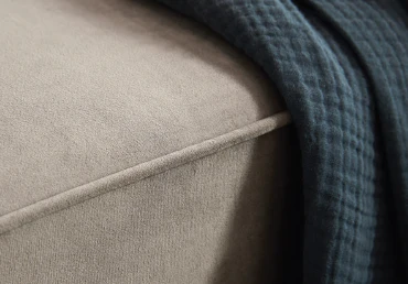 Sebastian Elegance Armchair In Plush Elephant Gray Fabric With Cushions - Image 7