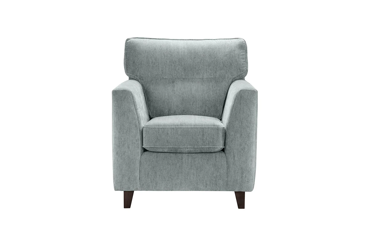Skye Premium 3+1+1 Seater Sofa Suite With Mahogany High Feet - Image 7