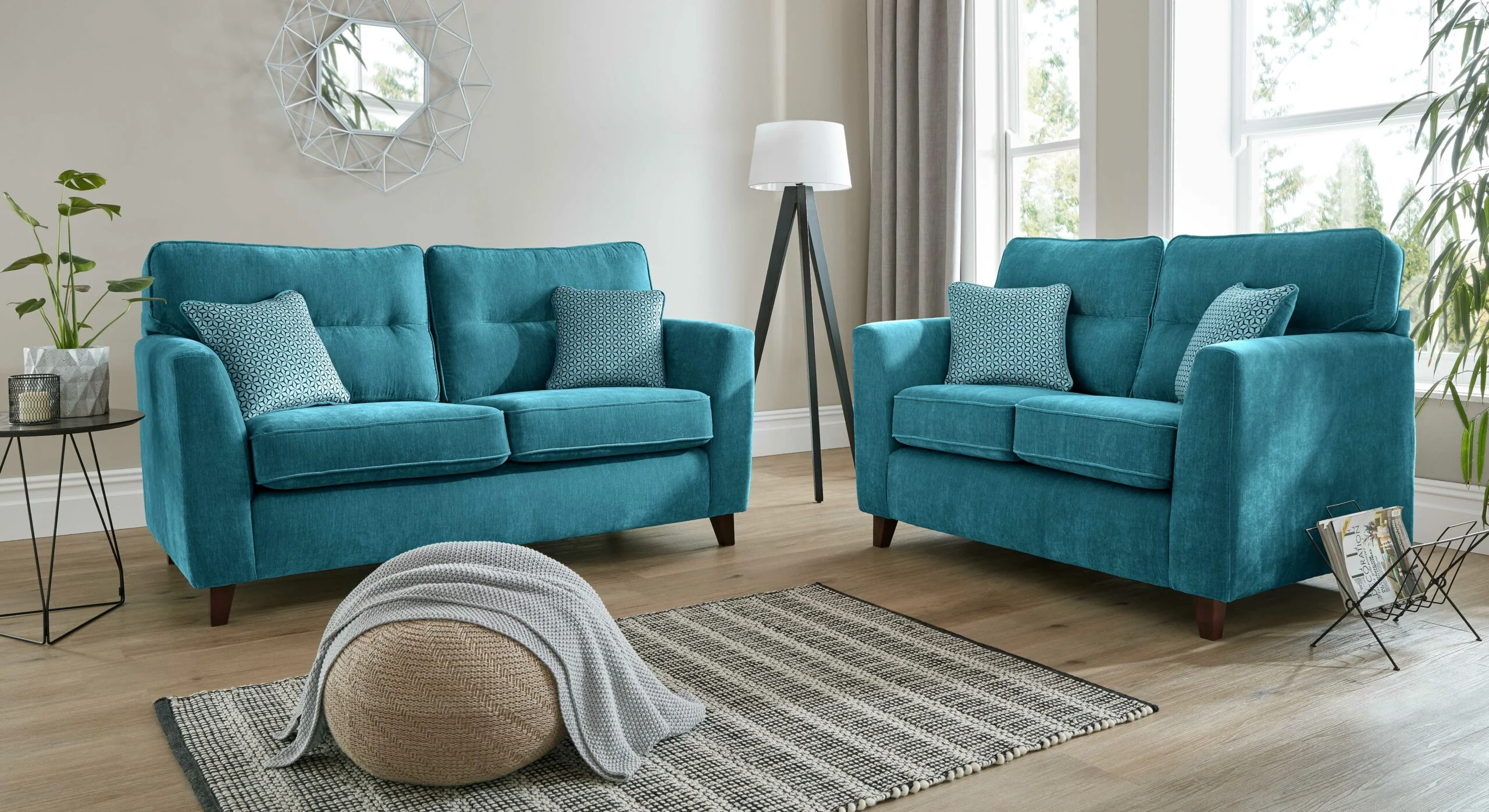 Skye Premium Fabric Mahogany High Feet Sofas For Elderly - Image 5