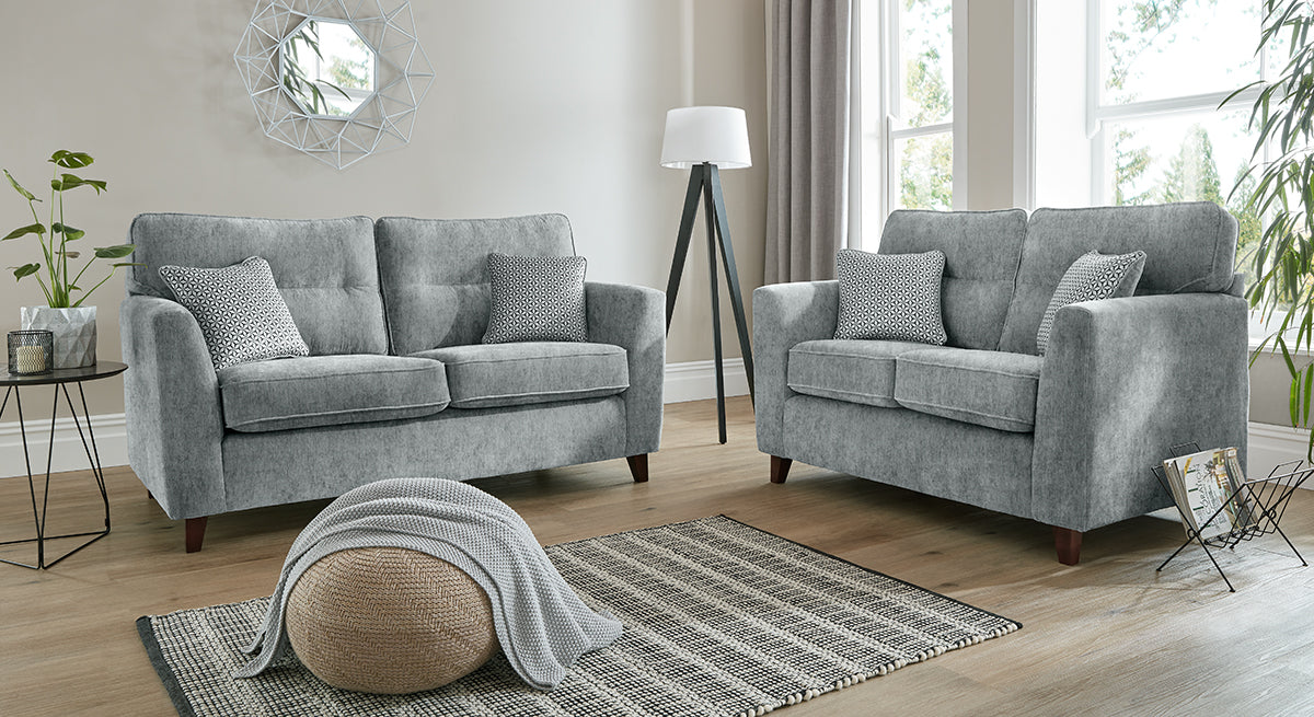 Skye Premium Fabric Mahogany High Feet Sofas For Elderly - Image 7