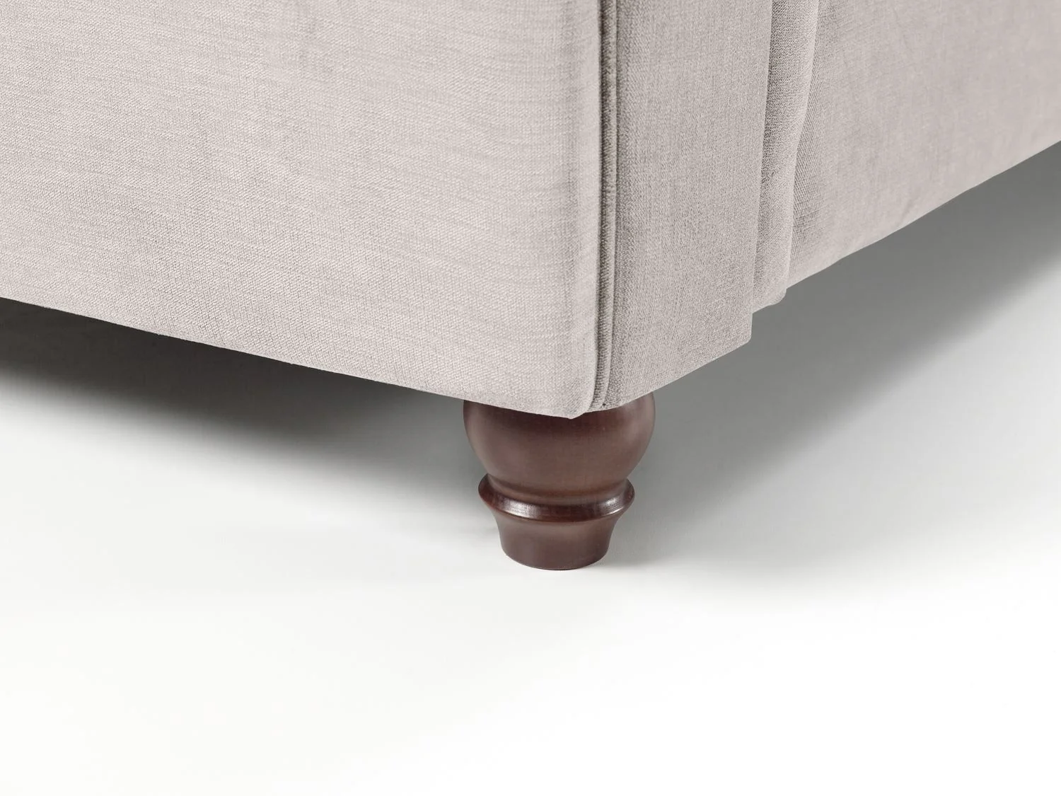 Stone Fabric Left Hand Facing Fullback Corner Sofa - Image 6