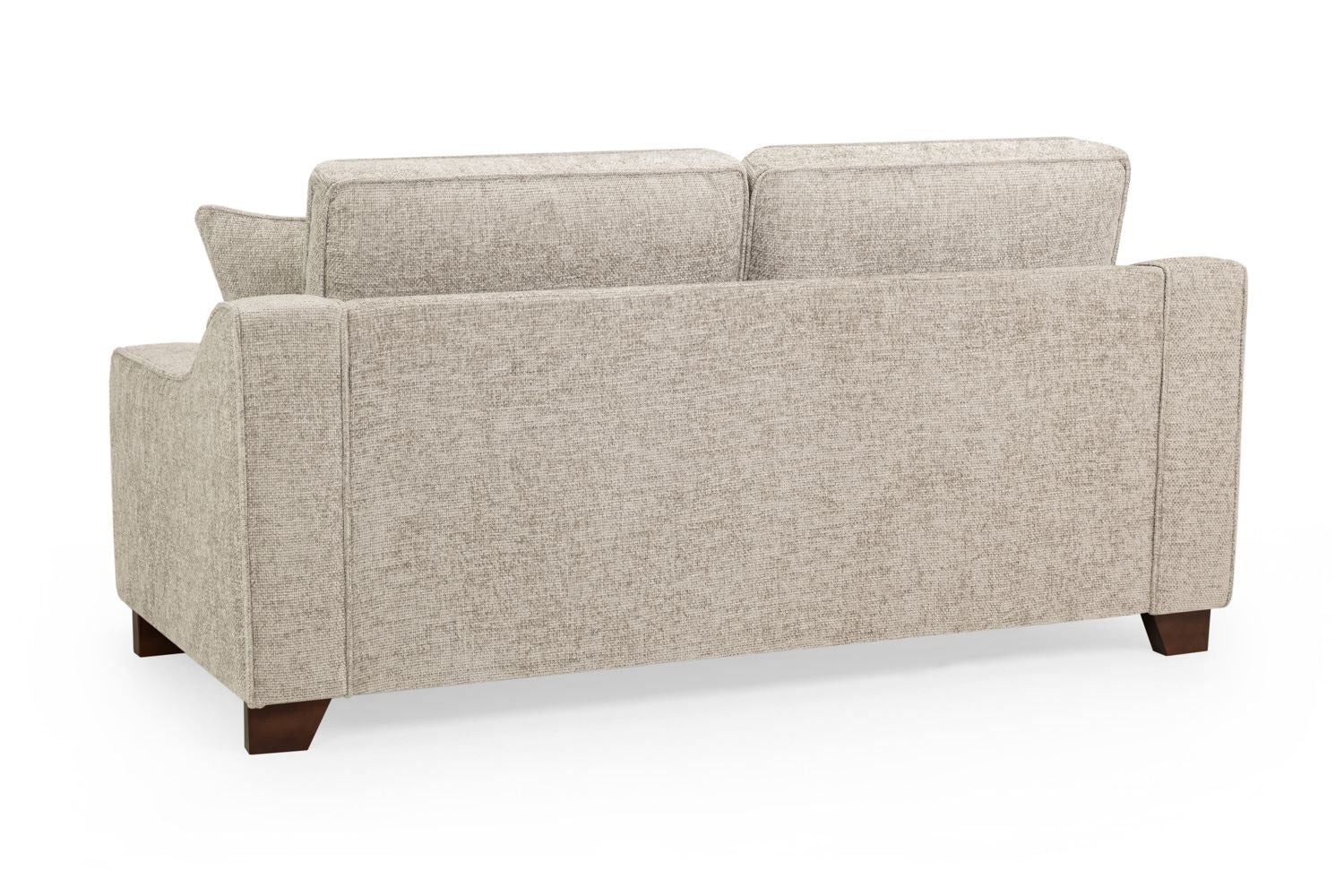 Stone Fabric Standard Back 3 Seater Sofa - Image 2