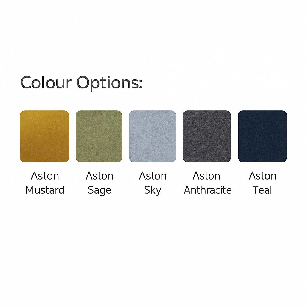 Windsor Fabric Sofa in Aston Navy Blue Velvet Fabric and Different Color Options - Image 11
